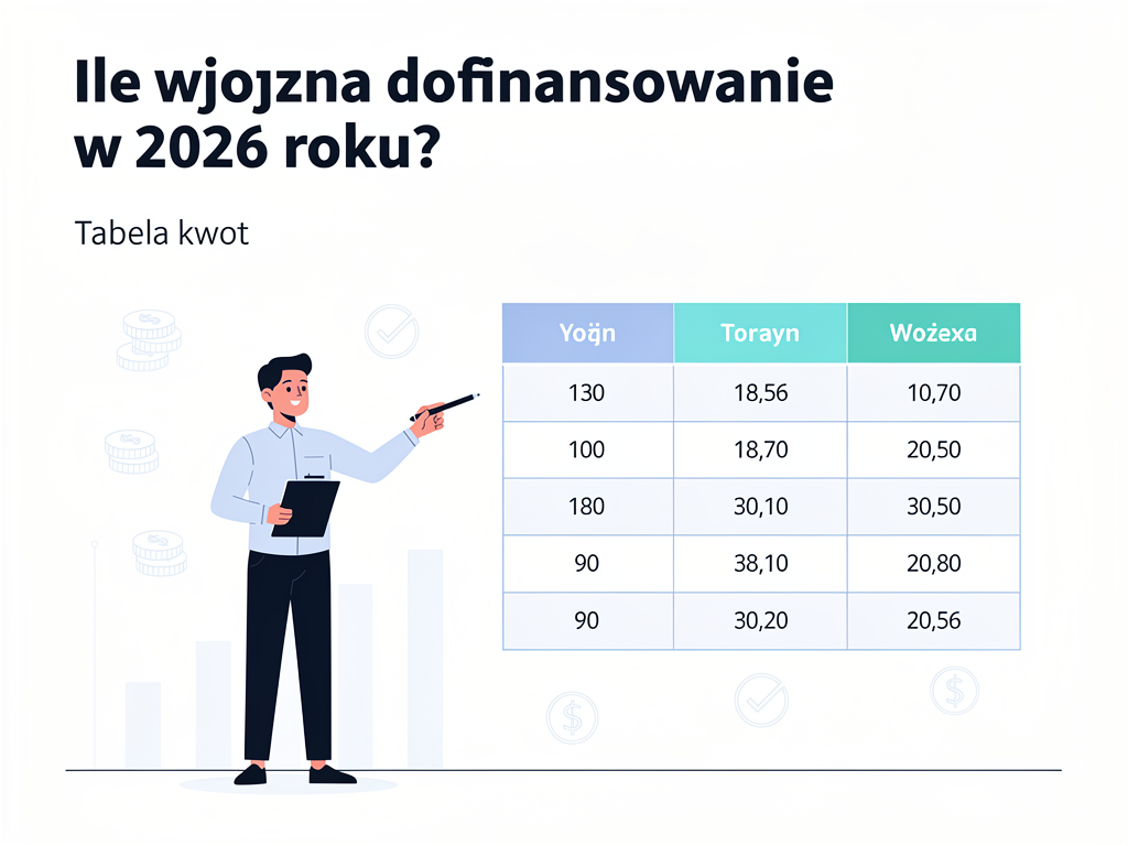 Ile wynosi dofinansowanie w 2026 roku? Tabela kwot